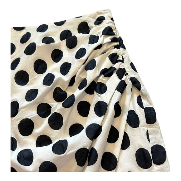 Lovers + Friends Paris Polka Dot Skirt Black and White Small - Picture 6 of 10